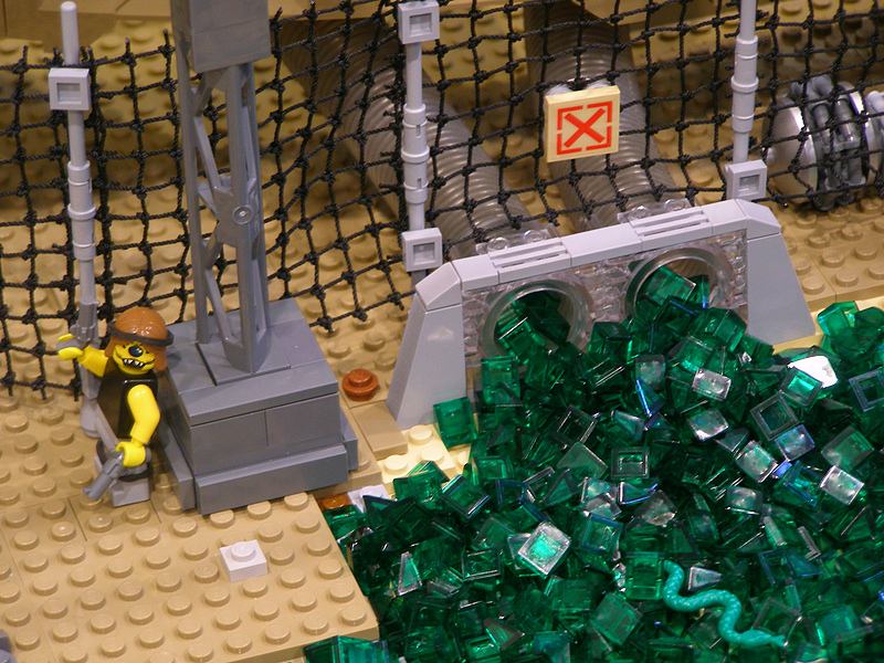 Illustration for article titled In this post-apocalyptic diorama, Hell comes to Lego Land